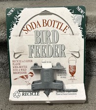 Soda Bottle Bird Feeder Cast Zinc Adapter Hung Or Pole Mount Made in USA NEW