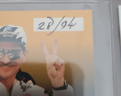 1996 Pinnacle Zenith Highlights Dale Earnhardt Seven Wonders Gold