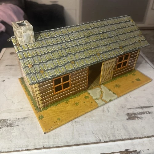 Marx Fort Dearborn Cabin Tin VTG