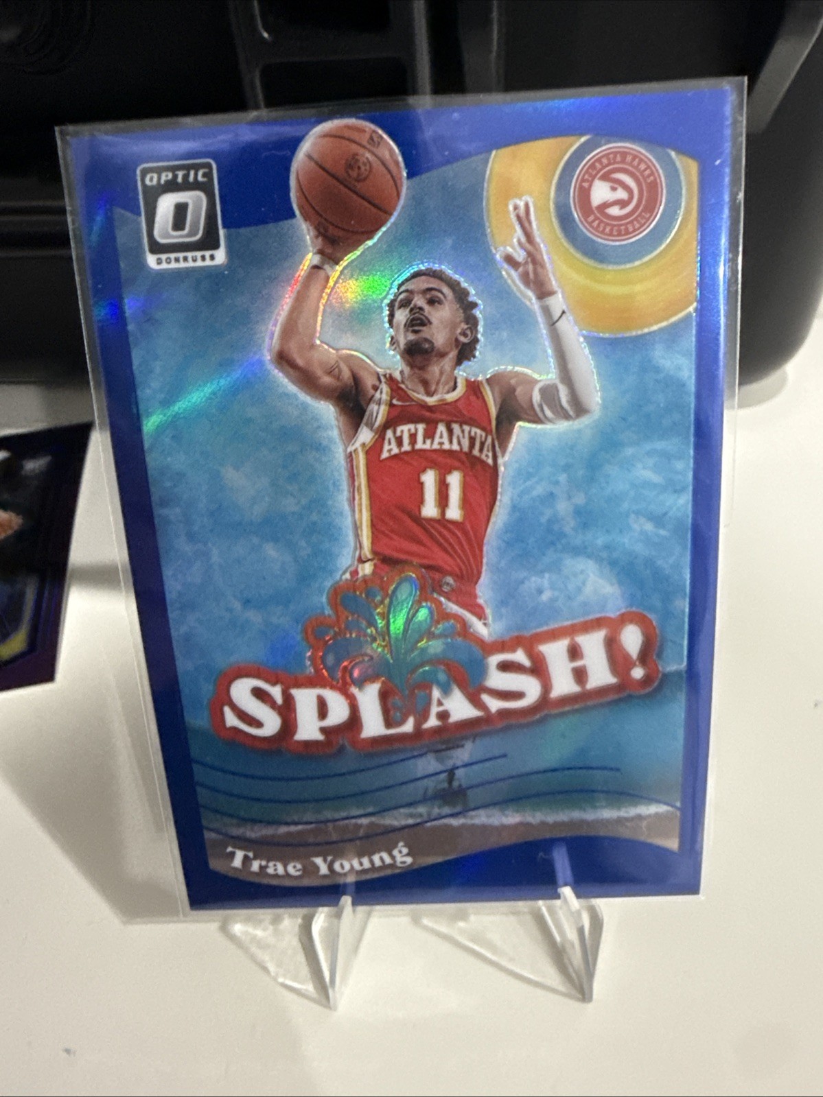 Jordan Hawkins 2023-24 Panini Donruss Optic Splash #10 BLUE PRIZM SSP 5/85