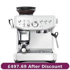 Image of Sage The Barista Express Impress SES876SST Coffee Machine 1850 Watts Sea Salt,