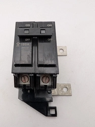 GE 100 AMP 4 in. Double Pole Main Breaker THQMH100 *Missing Clear Inserts