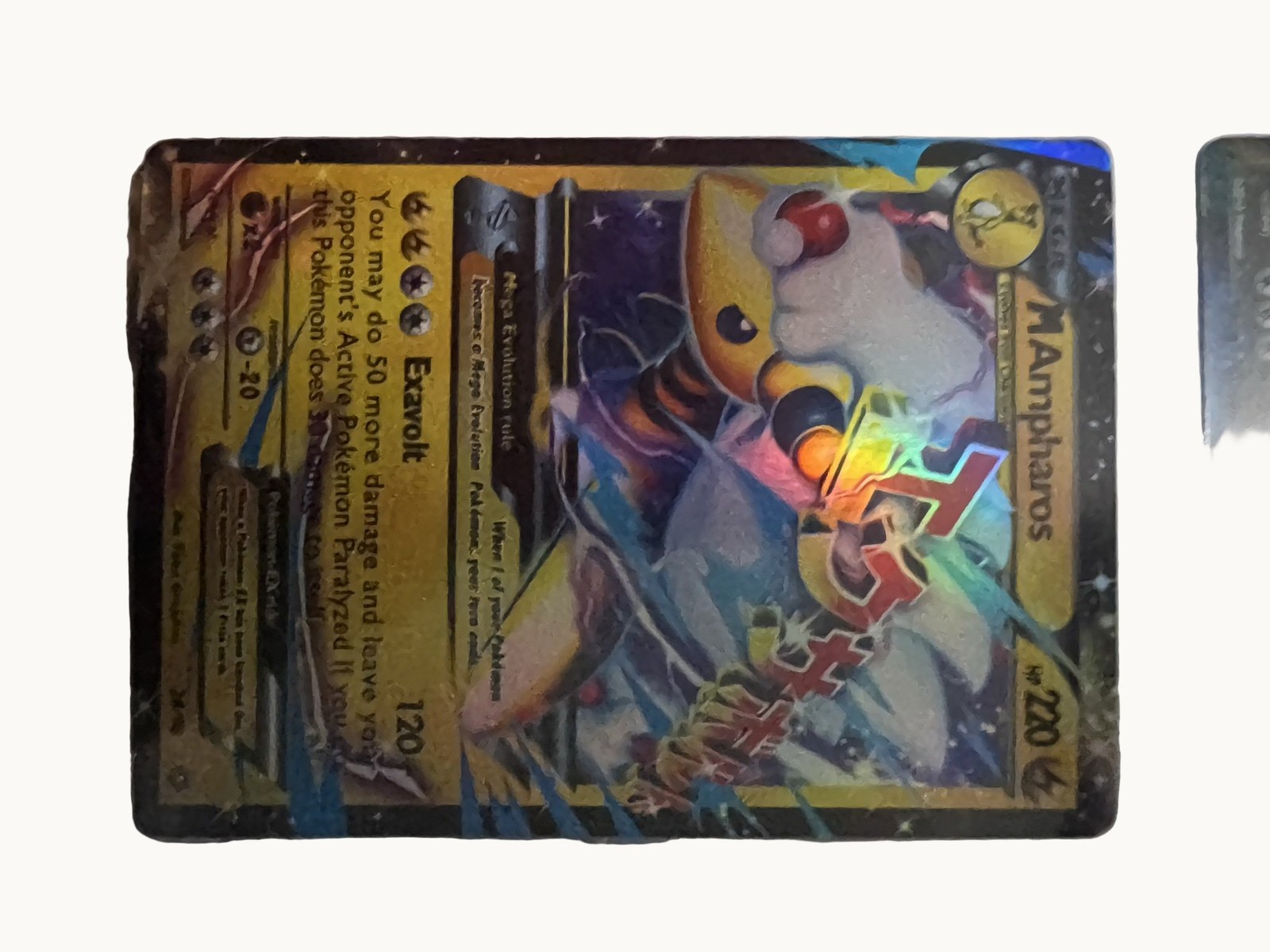 Pokemon TCG M Ampharos EX XY Ancient Origins Ultra Rare Holo Ungraded