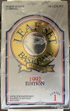1992 Leaf Set Series 1 Baseball Factory Sealed 36 Pack Hobby Box fr Case Ripken