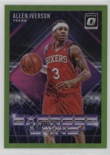 2018 Donruss Optic Express Lane Lime Green Prizm /149 Allen Iverson #12 HOF 08uw