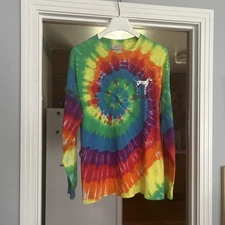 Sea Dog Long Sleeve Tie Dye Tee L