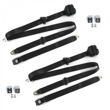 1966 -1967 Standard 3pt Bk Seat Kit Wbrackets-2 Belts