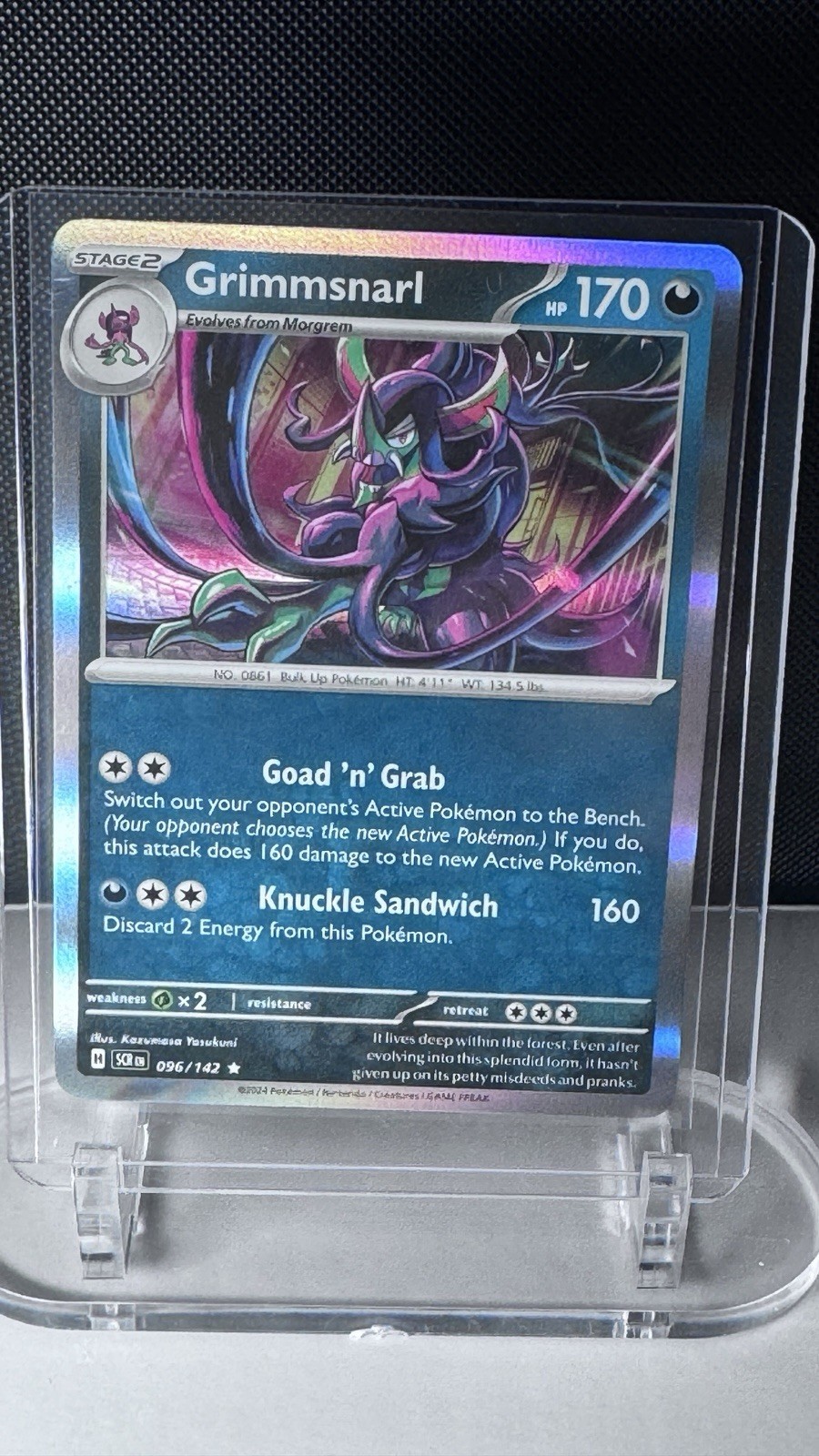 Grimmsnarl 096/142 Holo Rare SV07: Stellar Crown LP