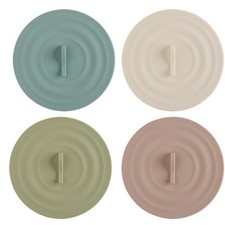 4PC Silicone Cup Covers Silicone Mug Drink Covers for Hot Beverage Glass Cup Lid