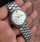 Seiko SKXQ61 1996 White Linen Sunburst Dial Retro Rare Vintage Automatic JDM OEM