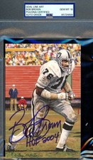 Bob Brown Gem Mint 10 PSA DNA Signed Goal Line Art Card GLAC Autograph HOF 2004