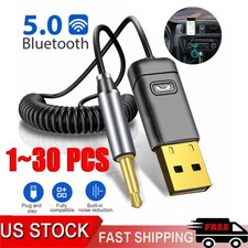 Wireless USB Bluetooth 5.0 Audio Transmitter Receiver AUX Adapter For TV Car Lot