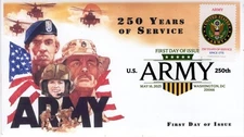 25-183, 2025, U.S. Army, Digital Color Postmark, First Day Cover, 250th Annivers