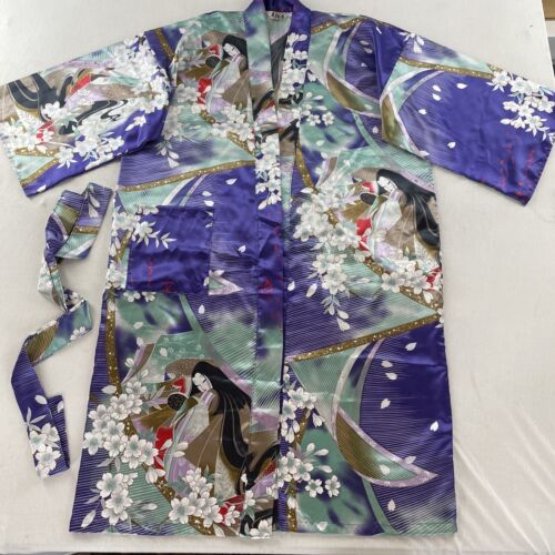 Juguemm Women's Purple Multicolor Japanese Geisha… - image 1