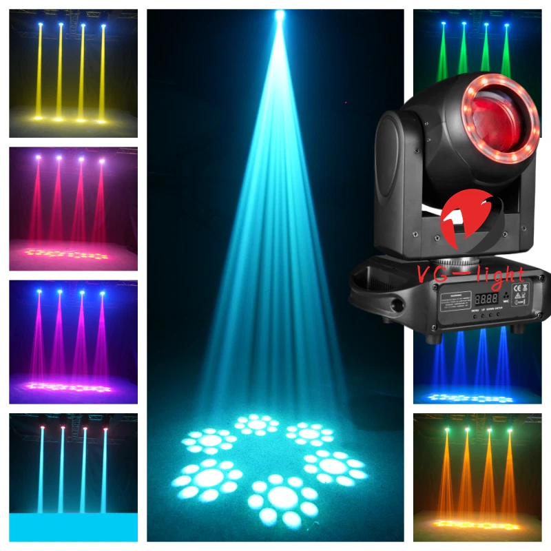 Moving Head Stage Lighting DJ Party Light 100W RGBW LED DMX Beam Disco Lights - Image 3 of 4