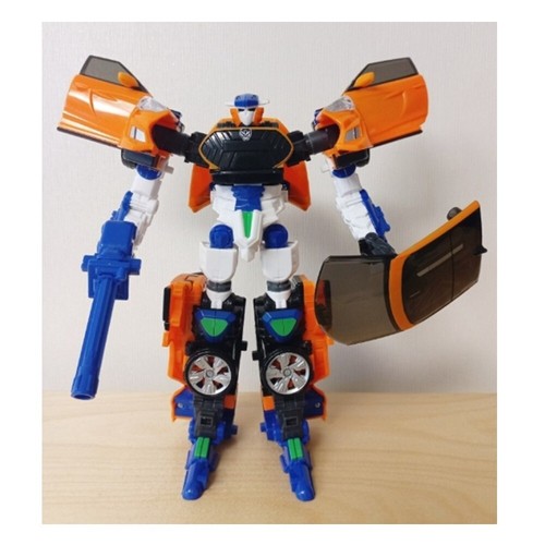 Hello Carbot Veloster SKY Yellow Police officer Transforming Robot Toy - Picture 4 of 4