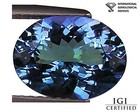 2.89 Ct IGI Certified A+ Natural D Block Tanzanite Violet Blue Oval Cut — photo 1