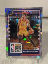 2023-24 Victor Wembanyama Premium Stock Cracked Ice Rising Stars Prizm RC Spurs