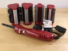 REVO Styler Rotating Hot Air Brush with 4 Attachments Red HB2-100