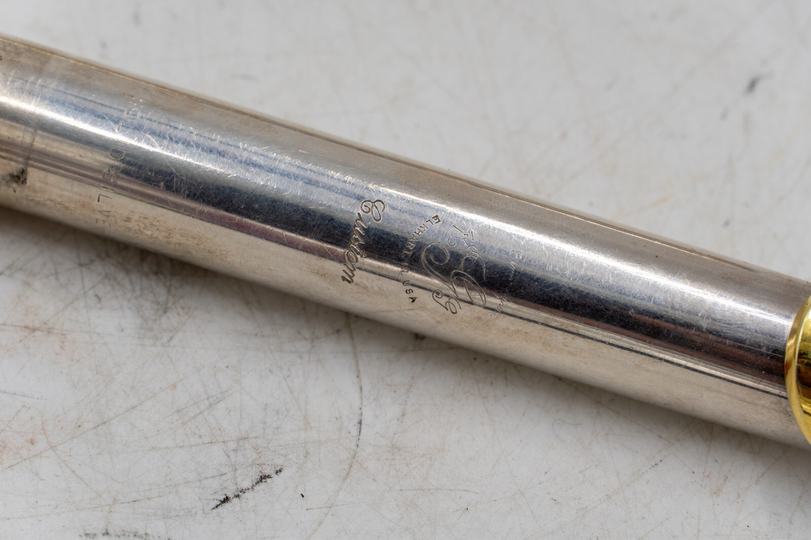 Gemeinhardt KG Special Solid Silver Open Flute With Gold Plated