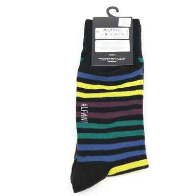 AlfaTech by Alfani Men's Striped Dress Socks Size One Size
