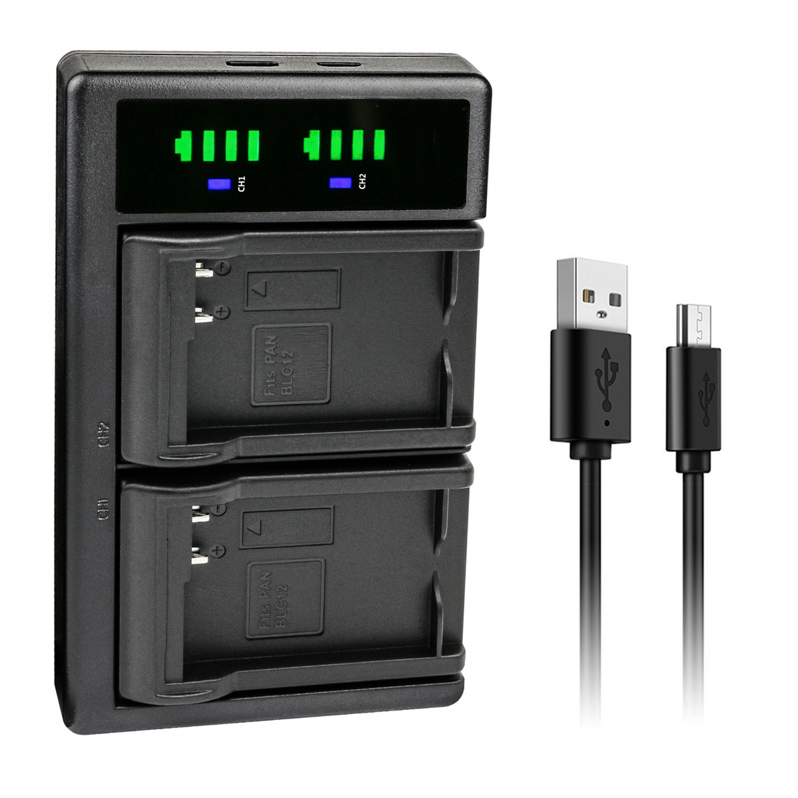 Kastar Battery LTD2 Charger for Panasonic DMW-BLC12 & Panasonic Lumix DMC-FZ2500