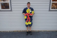 Reddy Kilowatt POPULAR POSE STEEL ENAMEL DIE CUT SIGN. ELECTRICIAN GIFT! 36"