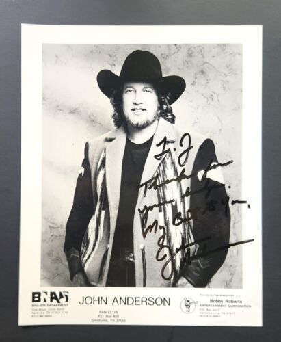 John Anderson Country Music Singer Hand Signed Photo 8X10 Fan Club - Picture 3 of 8