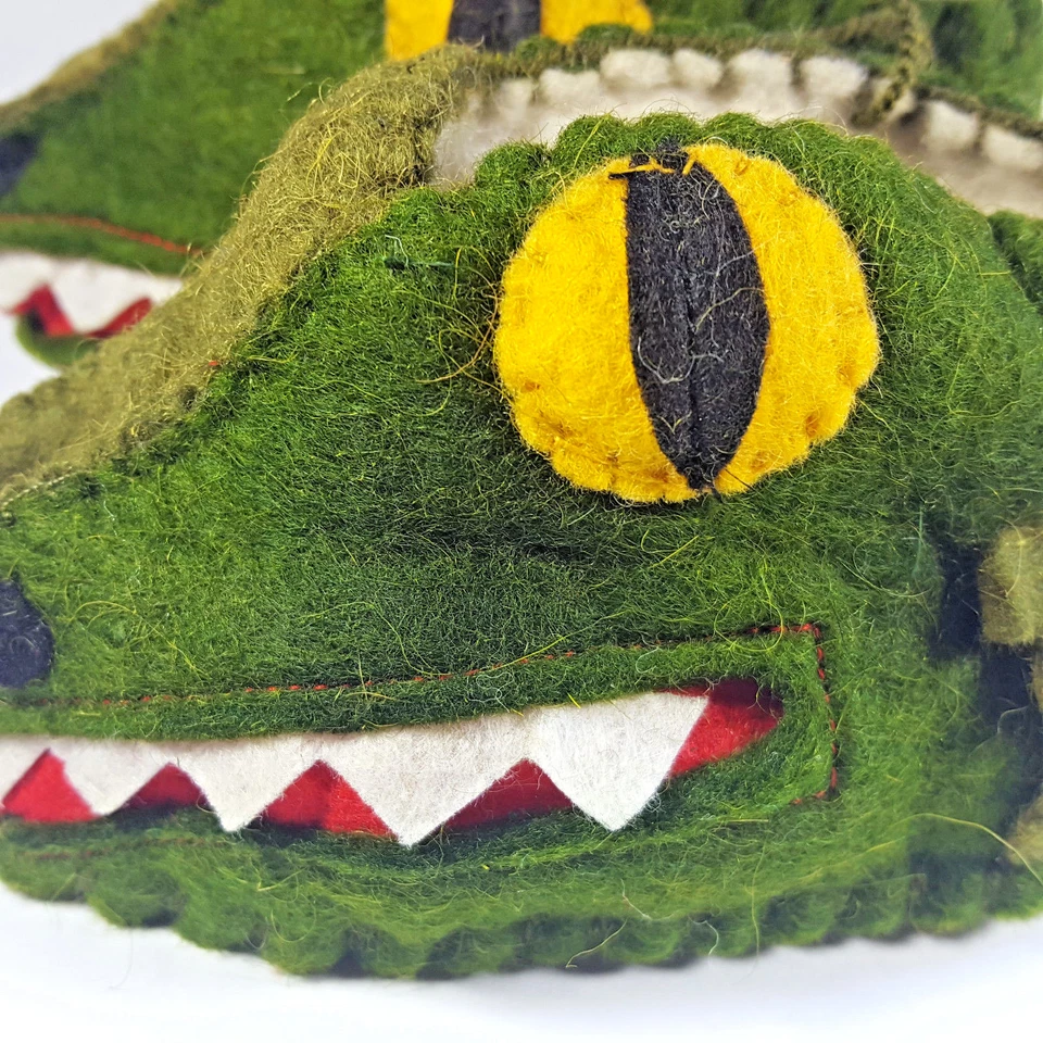 Gator Zooties Botines Bebé Seda Ruta Bazar 0-12 Meses Zapatillas Cocodrilo Cocodrilo Foto 2 de 4