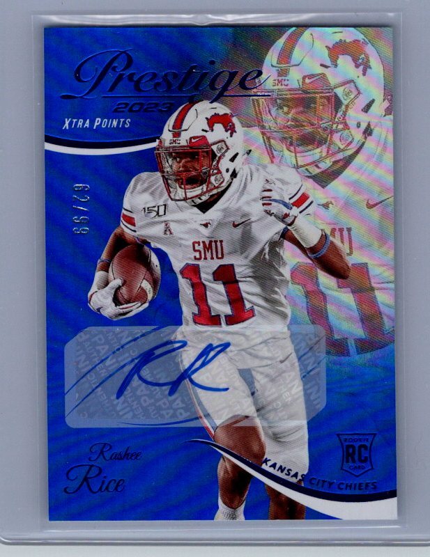 2023 Panini Prestige #372 Rashee Rice Xtra Points Autograph Blue #/99