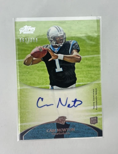 Cam Newton 2011 Topps Prime Autograph 62/200 RC Panthers
