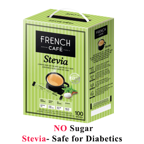 Korean Instant Coffee Mix 100/200 Sticks French Cafe No trans Fat -Free Shipping - Picture 4 of 7