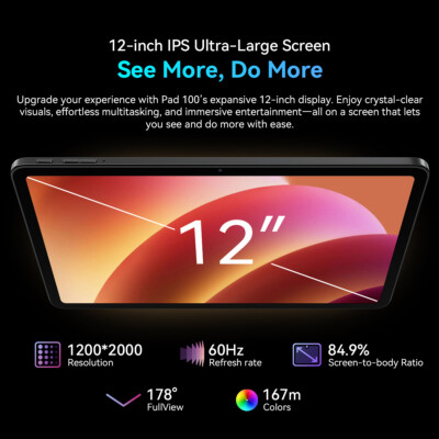 Blackview Oscal Pad 100 Android 15 Tablets 12