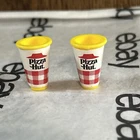 Vintage 1995 Barbie Mattel Pizza Hut Cups. Lot 2.