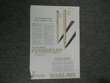 Wahl-Eversharp Magazine Ad---1925--gold pen and pencil