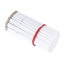 100 pcs 0.7mm Black Ink Ballpoint Pen Replacement Refill School Office Supplies
