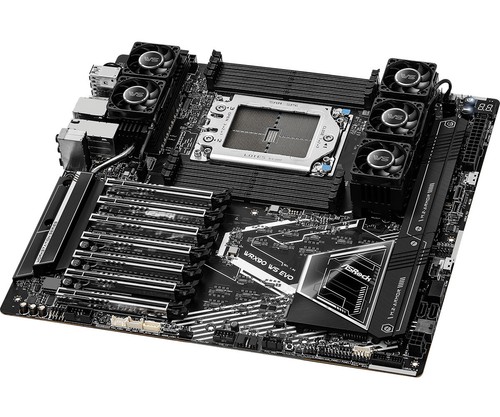 ASROCK WRX90 WS EVO AMD DDR5 PCIe 5.0*16 M.2motherboard - Afbeelding 8 van 9