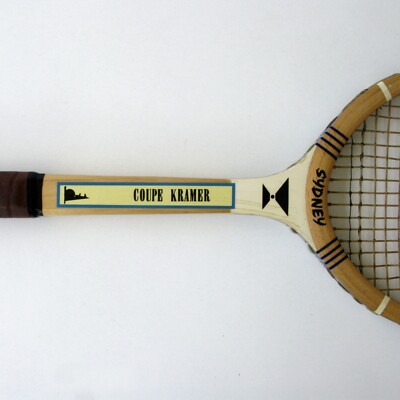 Raquette Tennis Ancienne En Bois Wilson Kramer Cup – Dédicacée