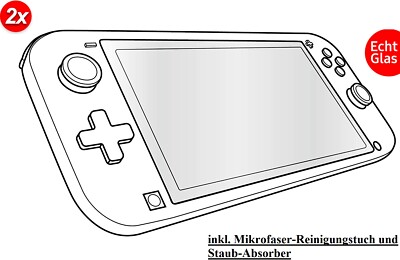 Speedlink  Nintendo Switch Lite Schutzglas Displayschutz 9H Hart Glas Folie 2x