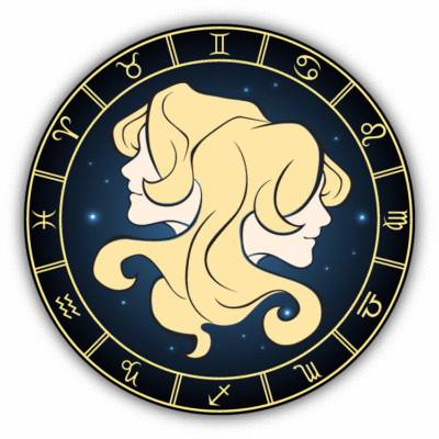 10cm car sticker decal laptop color twins zodiac sign H2099