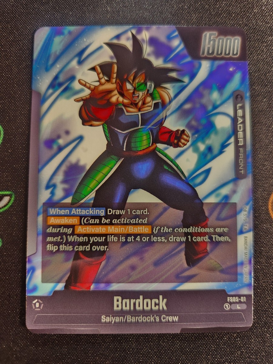 EXACT CARD PICTURED Bardock FS05-01 Leader Dragon Ball EXACT CARD PICTURED Bardock FS05-01 Leader Dragon Ball