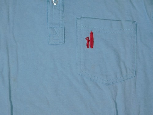 JOHNNIE-O Boys Light Blue Cotton Original Jr. Polo Shirt Sz 10 - Picture 3 of 5