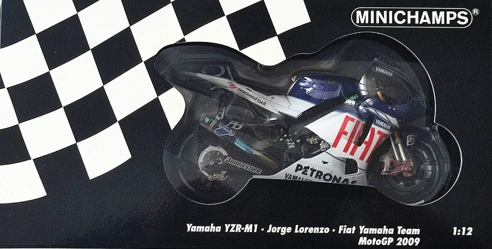 MINICHAMPS 1:12 YAMAHA YZR-M1-JORGE LORENZO  MOTOGP 2009 - Photo 4/4