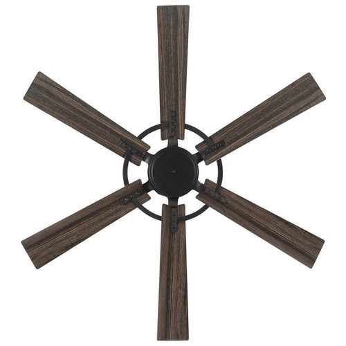 Home Decorators Ceiling Fan 52" Reversible Blades Downrod Mount Matte Black - Picture 9 of 10