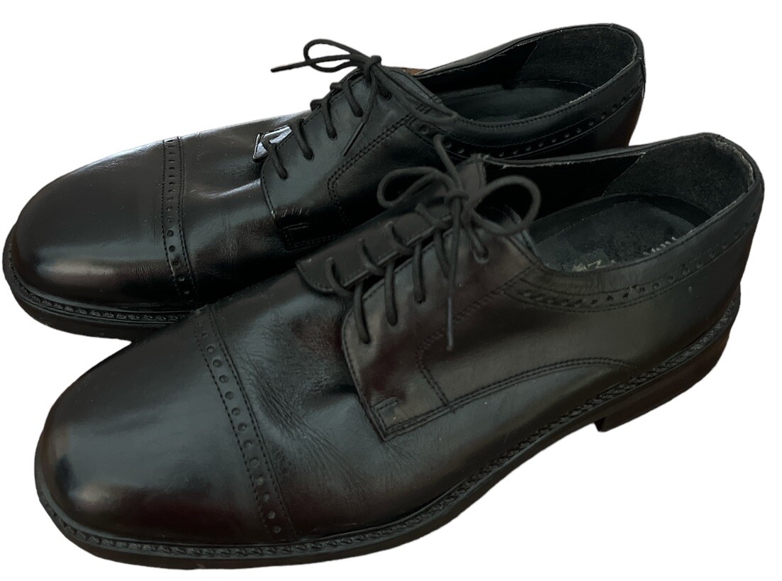 Nunn Bush Mens 10M Black Leather Oxford Professional Shoes Formal