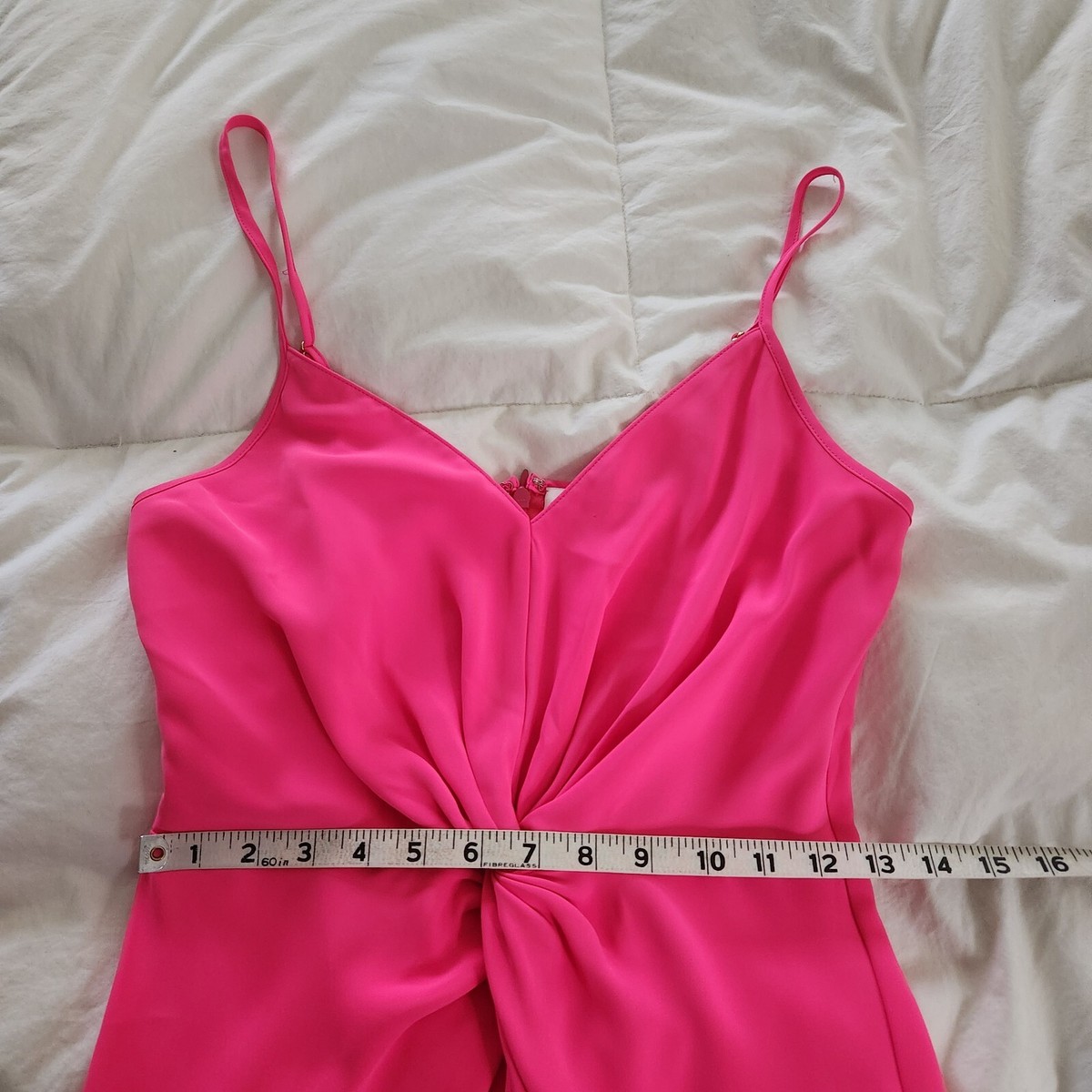 Amanda Uprichard Ellie Maxi Dress Twist Slip Gown Size S/M Pink | eBay