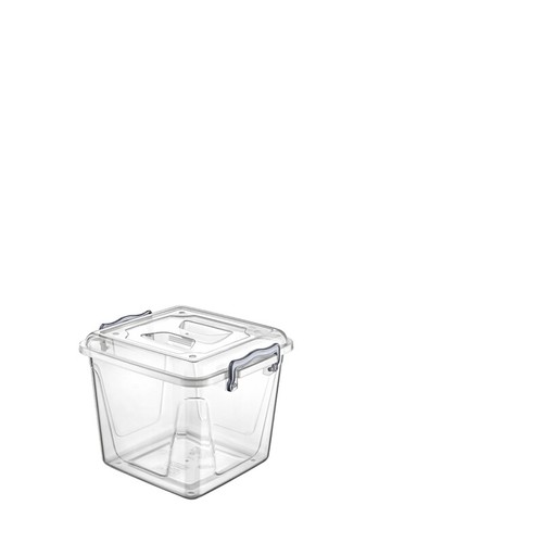 Clear Plastic Box with Lid Lock Home Office Kitchen Food Storage Container Boxes - Picture 3 of 7