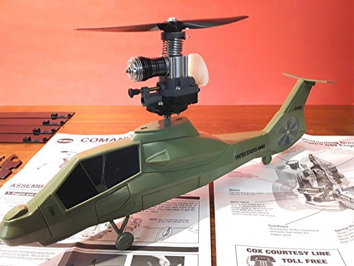 1998 Cox 049 SureStart Nitro Powered Comanche Freeflight Helicopter, Model 4421 - Picture 9 of 24