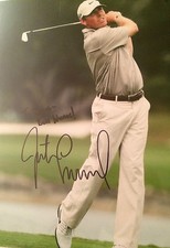 10x8 Hand Signed Photo of Golfer Justin Leonard