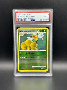 Pokemon PSA 9 MINT Vespiquen 39/130 Diamond & Pearl Reverse Holofoil 2007 S#3908